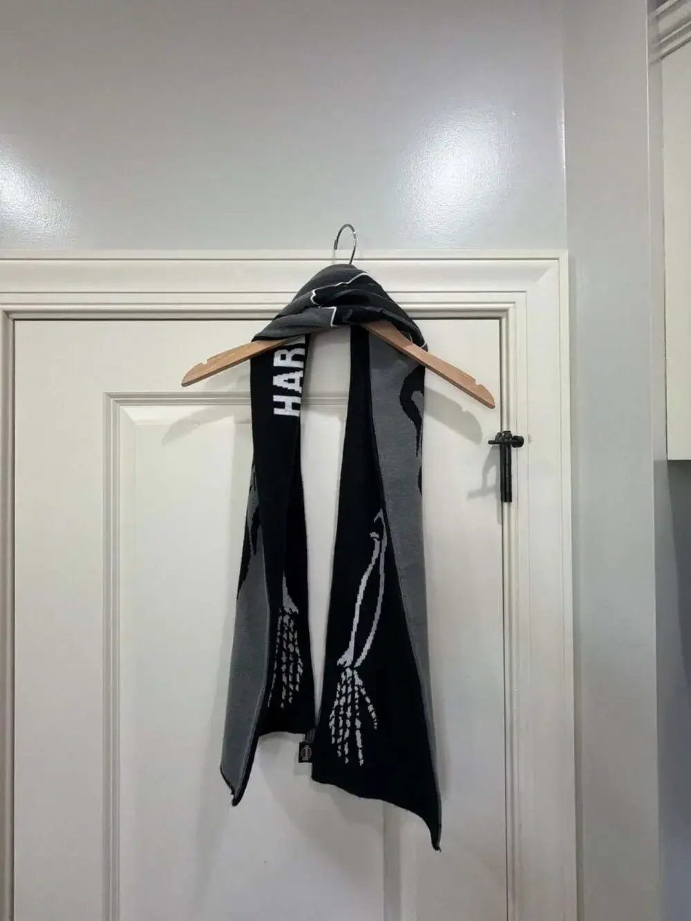 Harley-Davidson Skull and Flame Knit Scarf